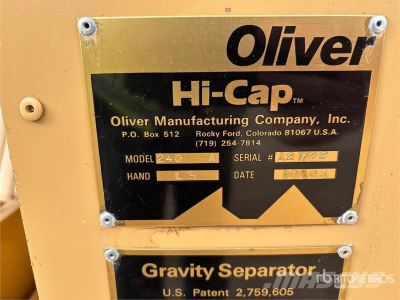 Oliver 240 Grain Cleaner معدات تنظيف الحبوب