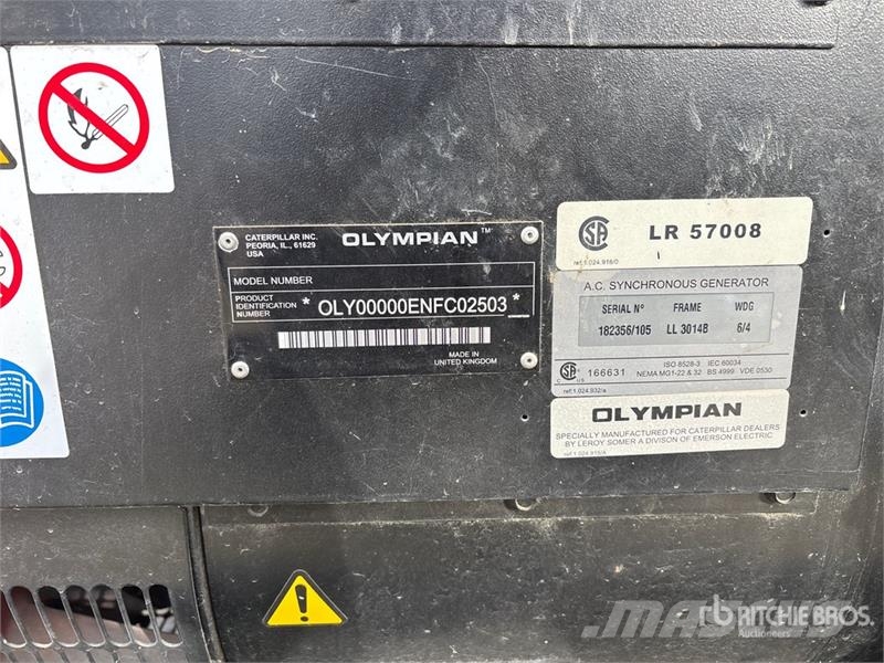 Olympian G100F3 100 kW Skid-Mounted Generator Set Dizelski agregati