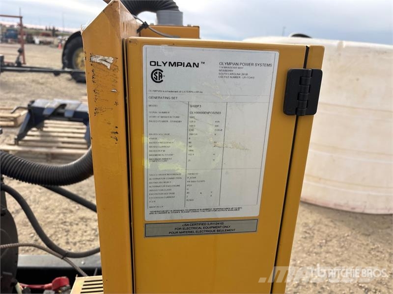 Olympian G100F3 100 kW Skid-Mounted Generator Set Dizelski agregati