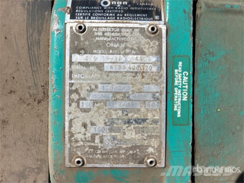 Onan HH100 4.5 kW Generator Set Generadores diésel
