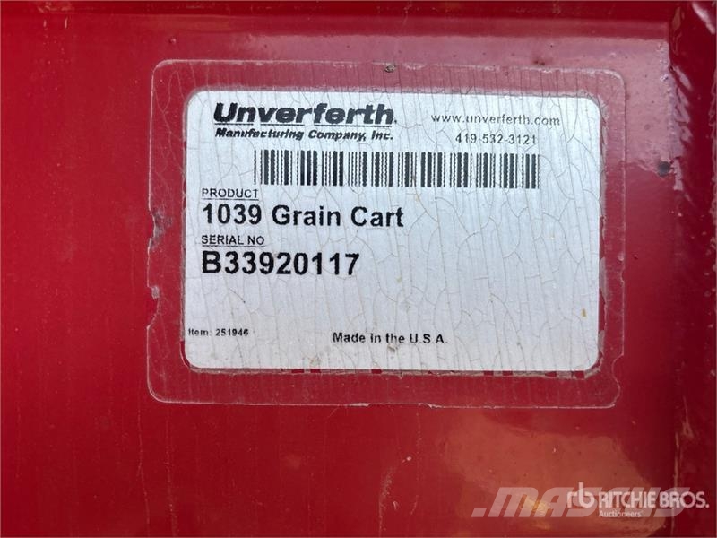 Parker 1039 S/A Grain Cart مقطورة حبوب