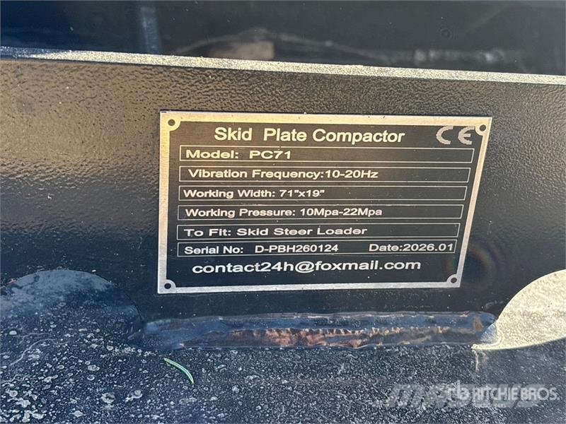  PC71 71 in Skid Steer Plate Compactor Виброплиты и вибротрамбовки