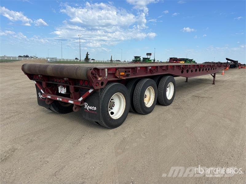 Peerless 30600 kg 53 ft Tri/A Flatbed Oilfield Trailer Equipamentos de processamento