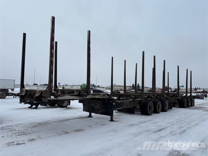 Peerless 32 ft Super B-Train Lead Hayrack Log Trailer Hout-Aanhangers