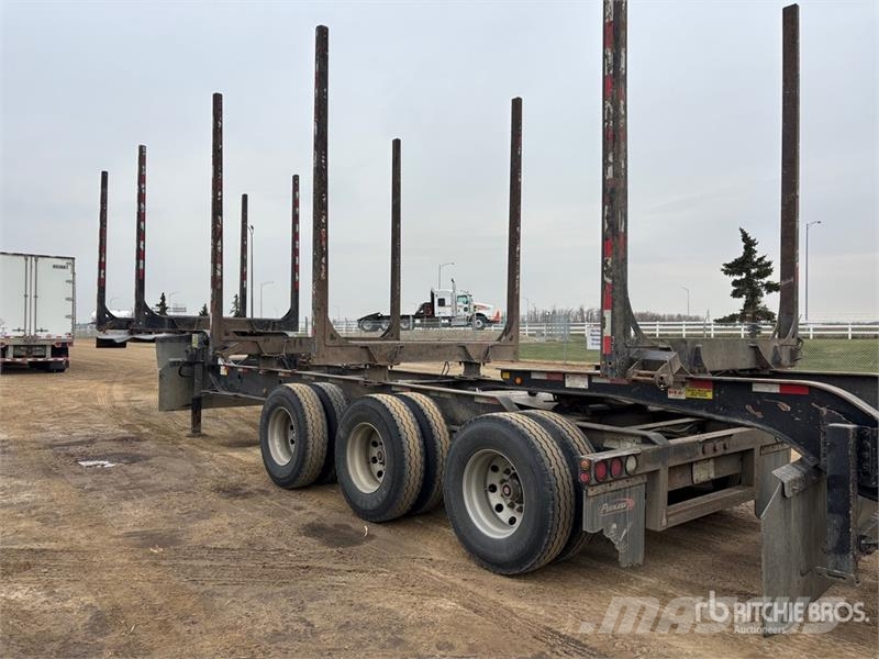 Peerless 32 ft Super B-Train Lead Hayrack Log Trailer مقطورات أشجار
