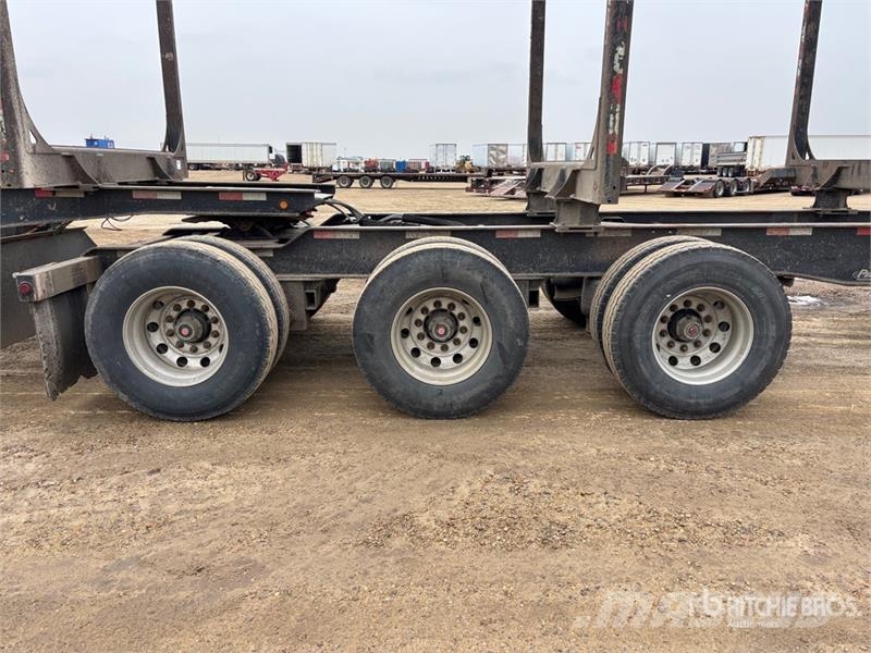 Peerless 32 ft Super B-Train Lead Hayrack Log Trailer مقطورات أشجار