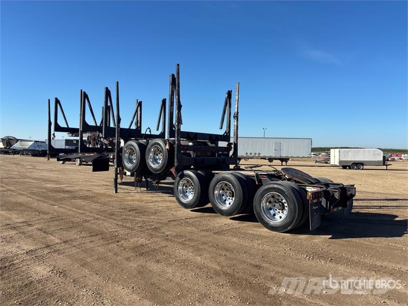 Peerless 32 ft Super B-Train Lead Short Wood Log Trailer مقطورات أشجار