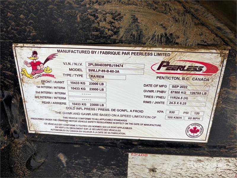Peerless 32 ft Super B-Train Lead Hayrack Log Trailer Timber trailers