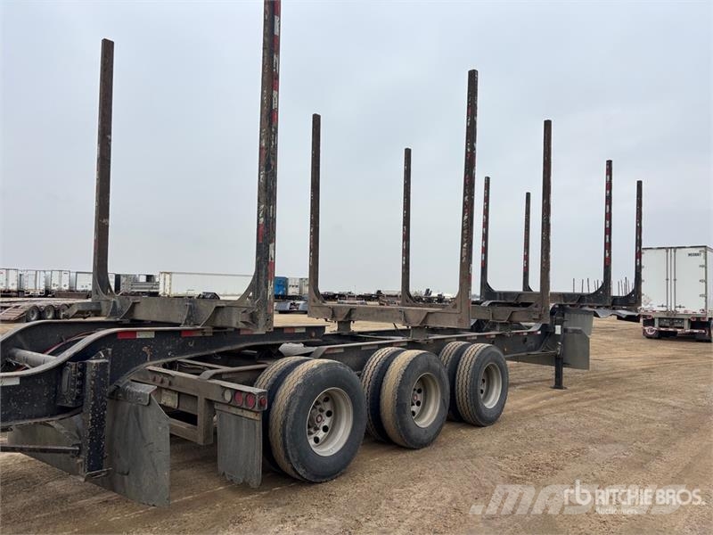 Peerless 32 ft Super B-Train Lead Hayrack Log Trailer مقطورات أشجار