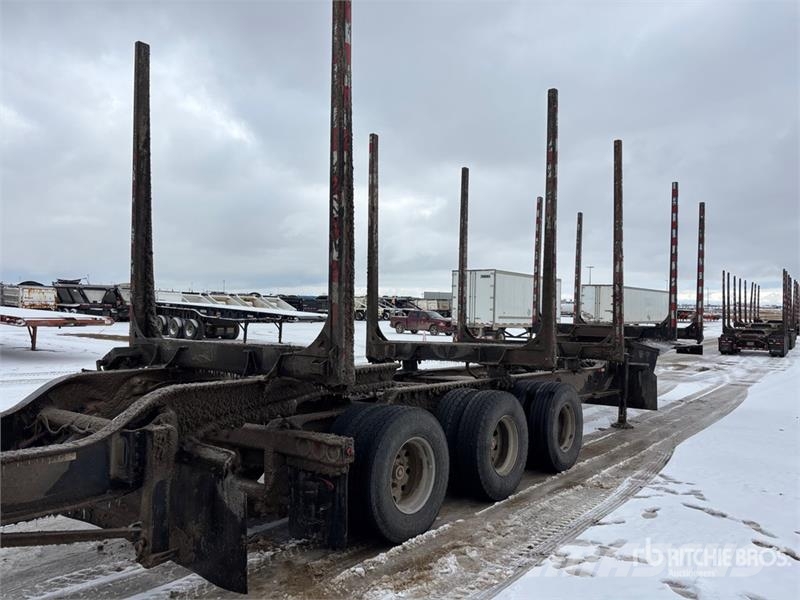 Peerless 32 ft Super B-Train Lead Hayrack Log Trailer Timber trailers