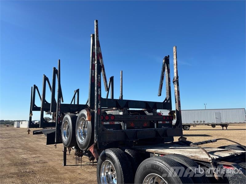 Peerless 32 ft Super B-Train Lead Short Wood Log Trailer مقطورات أشجار