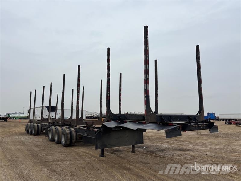 Peerless 32 ft Super B-Train Lead Hayrack Log Trailer مقطورات أشجار