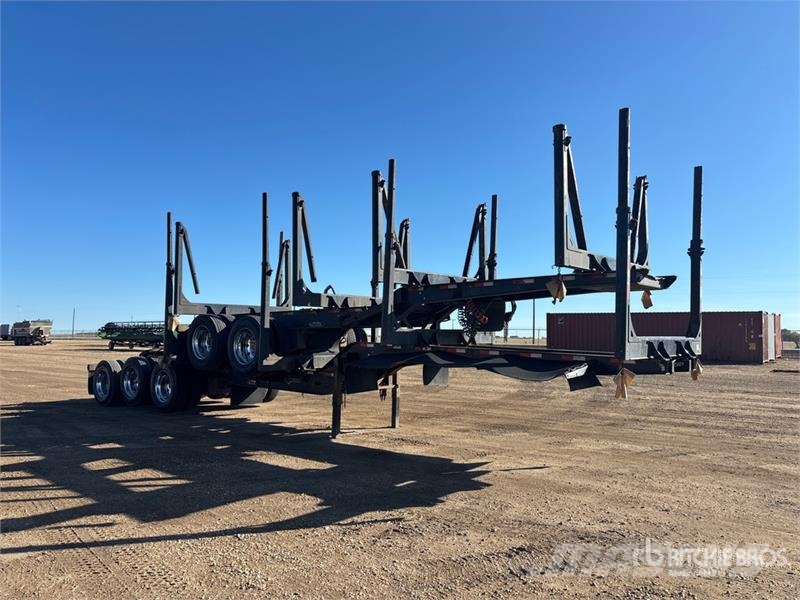 Peerless 32 ft Super B-Train Lead Short Wood Log Trailer مقطورات أشجار