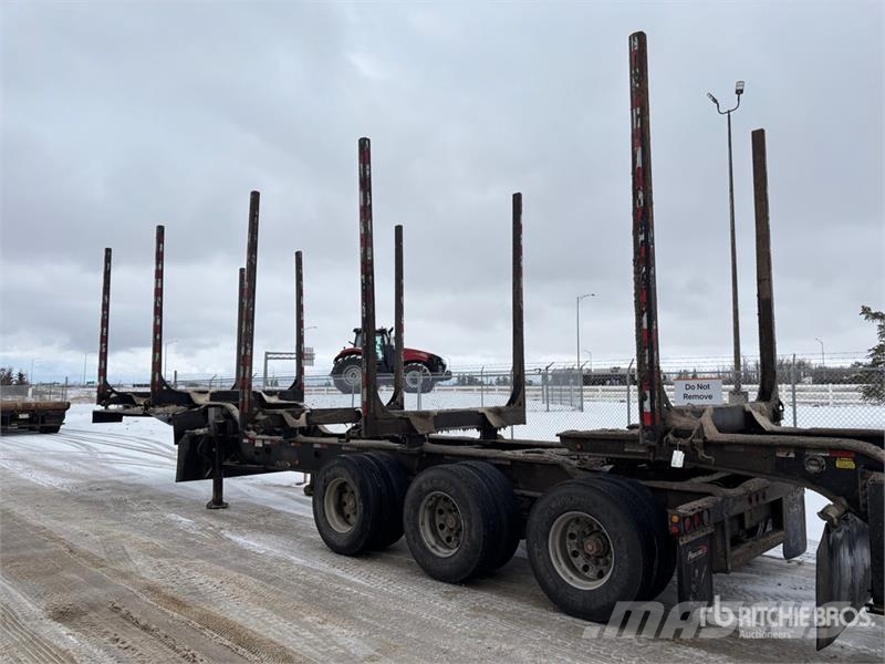 Peerless 33 ft Super B-Train Lead Hayrack Log Trailer Timber trailers