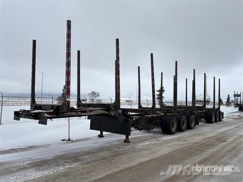Peerless 33 ft Super B-Train Lead Hayrack Log Trailer Timber trailers
