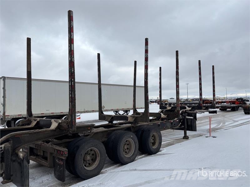 Peerless 33 ft Super B-Train Lead Hayrack Log Trailer Timber trailers