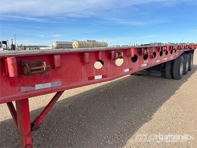 Peerless 48 ft Tri/A Flatbed Oilfield Trailer Macchine utensili