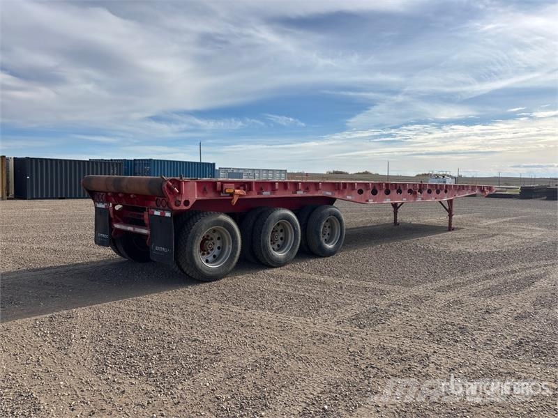 Peerless 48 ft Tri/A Flatbed Oilfield Trailer Macchine utensili