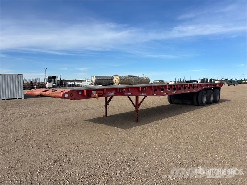 Peerless 48 ft Tri/A Flatbed Oilfield Trailer Macchine utensili
