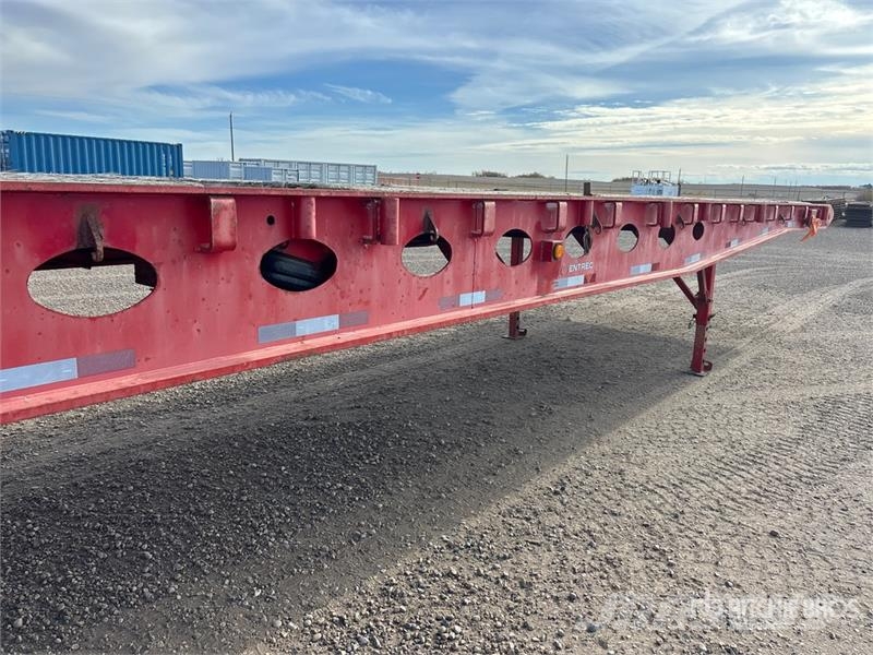 Peerless 48 ft Tri/A Flatbed Oilfield Trailer Macchine utensili