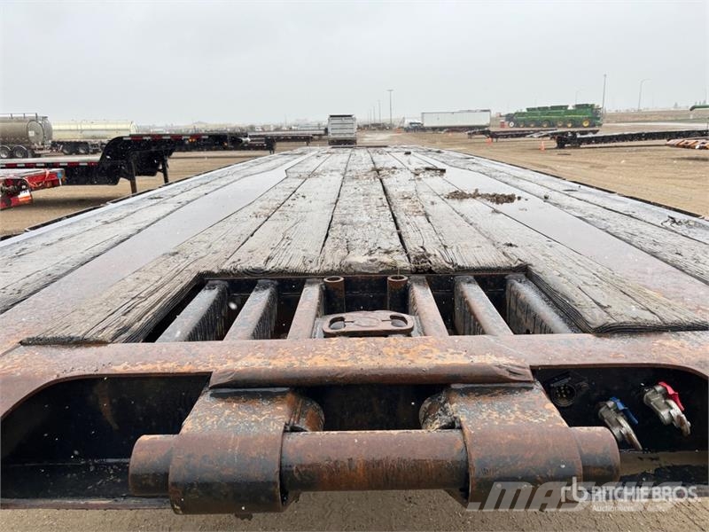 Peerless 50 ft 16-Wheel Flatbed Oilfield Trailer Processing Equipment