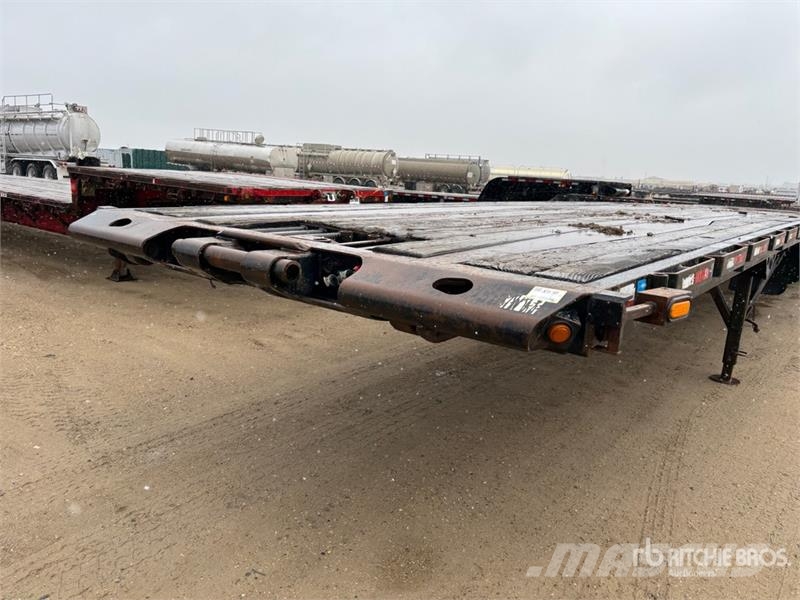 Peerless 50 ft 16-Wheel Flatbed Oilfield Trailer Processing Equipment