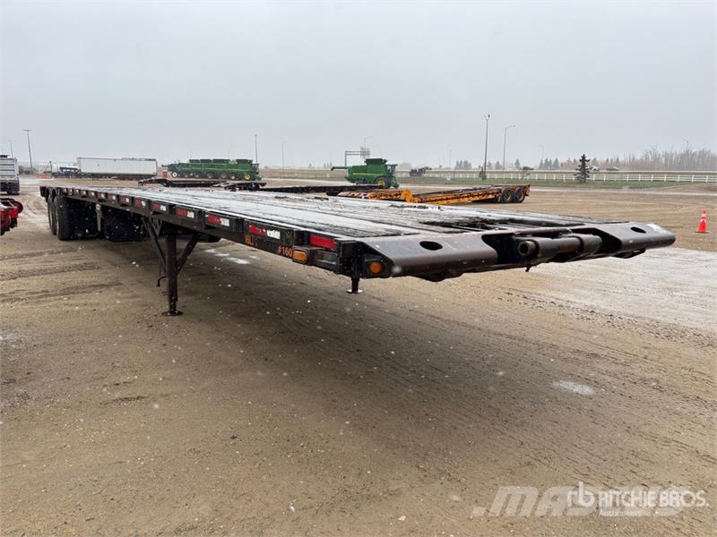 Peerless 50 ft 16-Wheel Flatbed Oilfield Trailer Processing Equipment