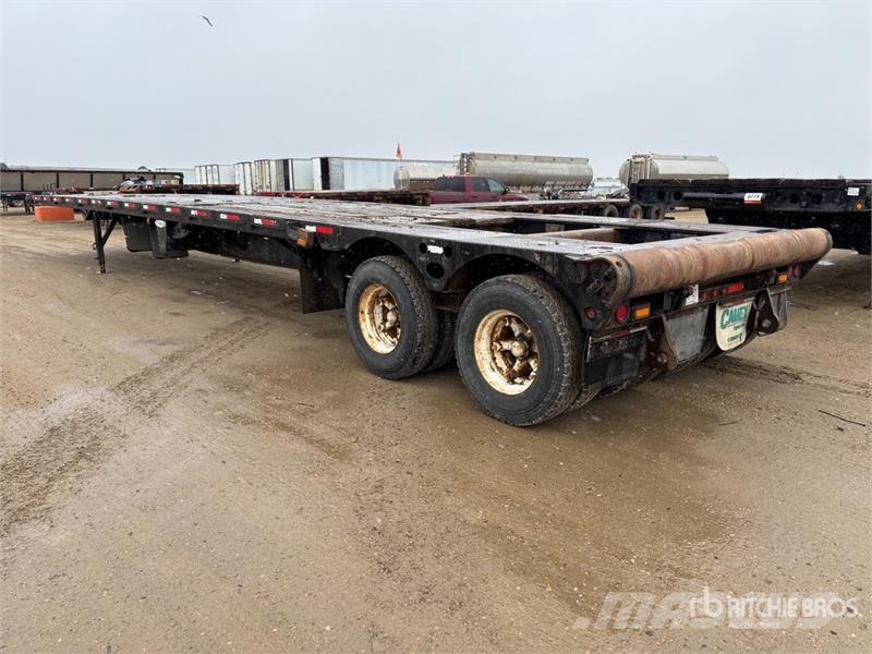 Peerless 50 ft 16-Wheel Flatbed Oilfield Trailer Processing Equipment
