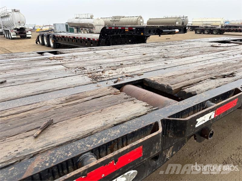 Peerless 50 ft 16-Wheel Flatbed Oilfield Trailer Processing Equipment