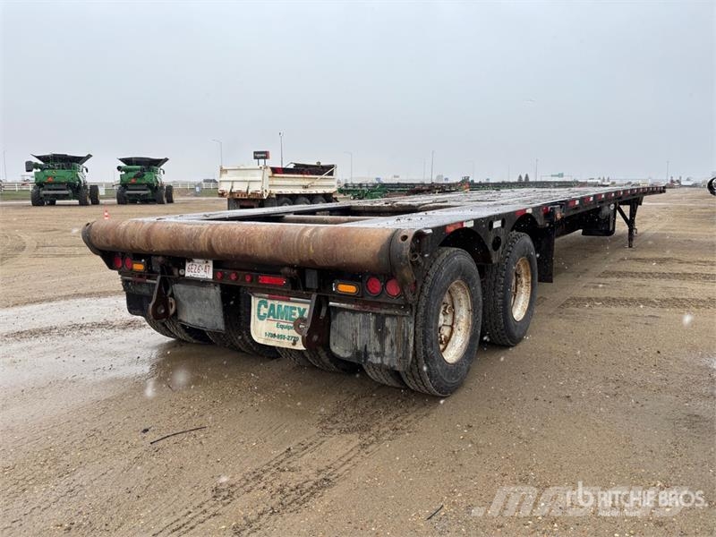Peerless 50 ft 16-Wheel Flatbed Oilfield Trailer Processing Equipment