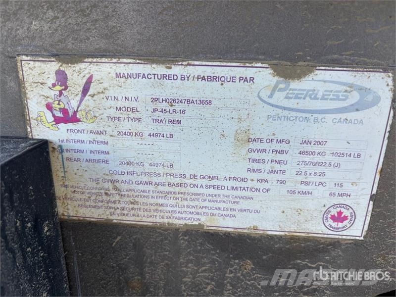 Peerless JP45LR16 مقطورات أخرى