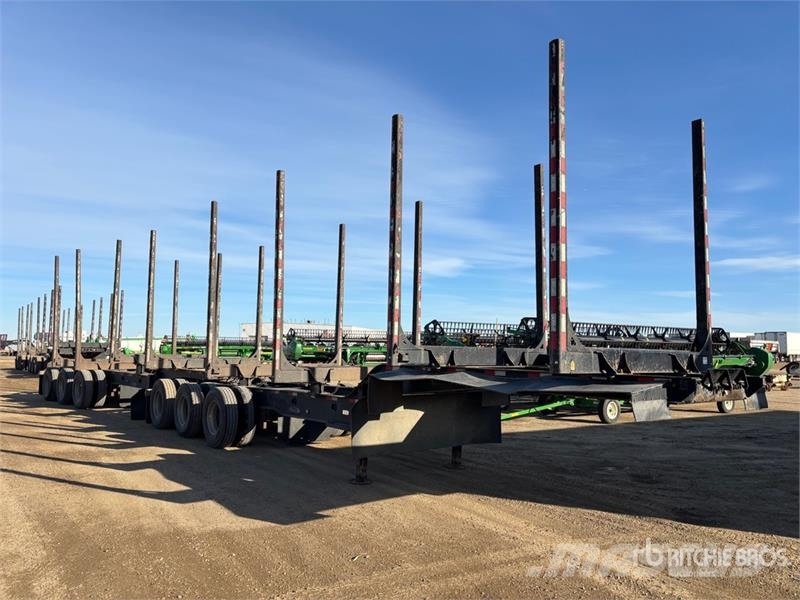 Peerless King B 33 ft Super B-Train Lead Hayrack Log Traile Maderas