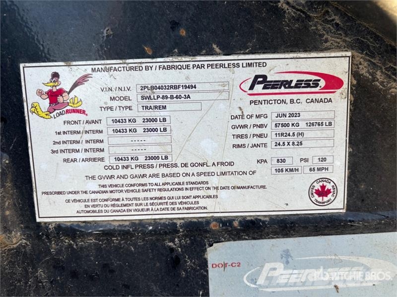 Peerless King B 33 ft Super B-Train Lead Hayrack Log Traile Maderas