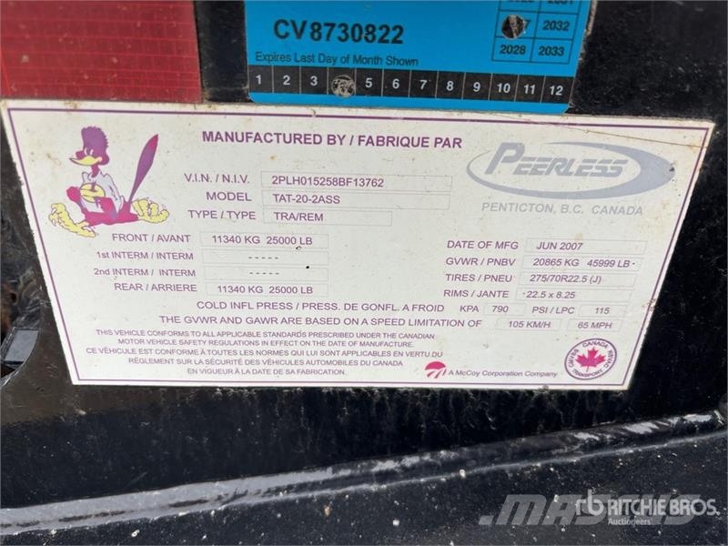 Peerless TAT202ASS 其他拖车
