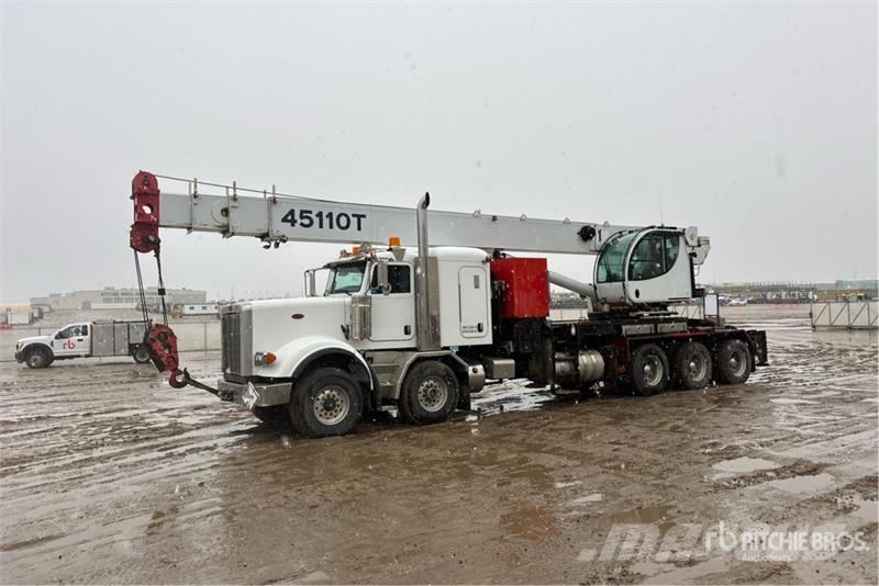 Peterbilt 45110T 45 ton Straight Boom on Peterbilt 367 10x6  Crane trucks