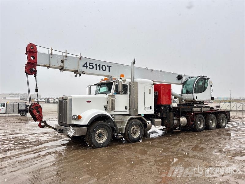 Peterbilt 45110T 45 ton Straight Boom on Peterbilt 367 10x6  Crane trucks