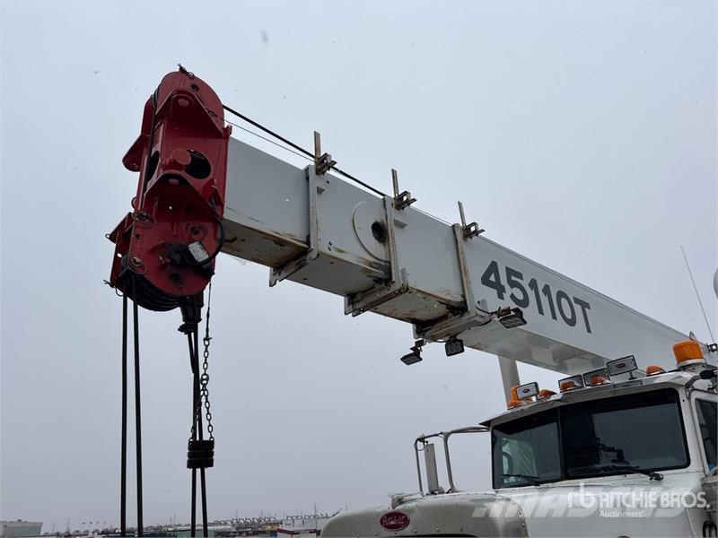 Peterbilt 45110T 45 ton Straight Boom on Peterbilt 367 10x6  Crane trucks
