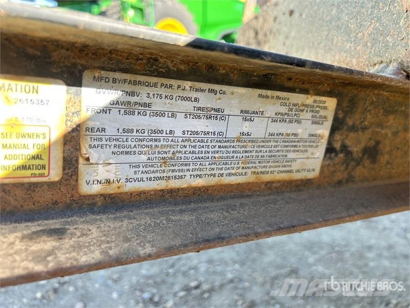 PJ 18 ft T/A Equipment Trailer Anhænger til Autotransport