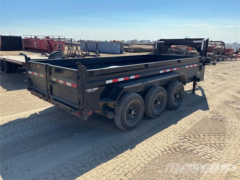 PJ Trailers Trailers 16 ft Tri/A Gooseneck Dump Utili Самоскиди