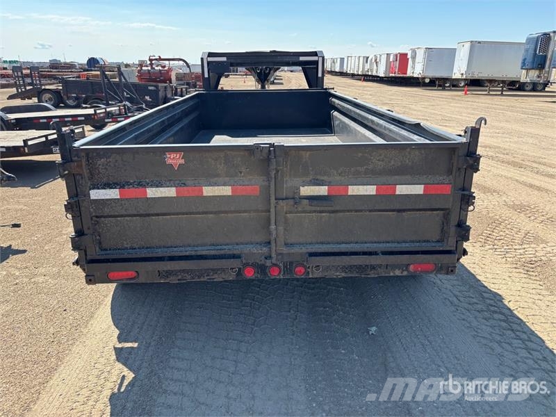 PJ Trailers Trailers 16 ft Tri/A Gooseneck Dump Utili Самоскиди