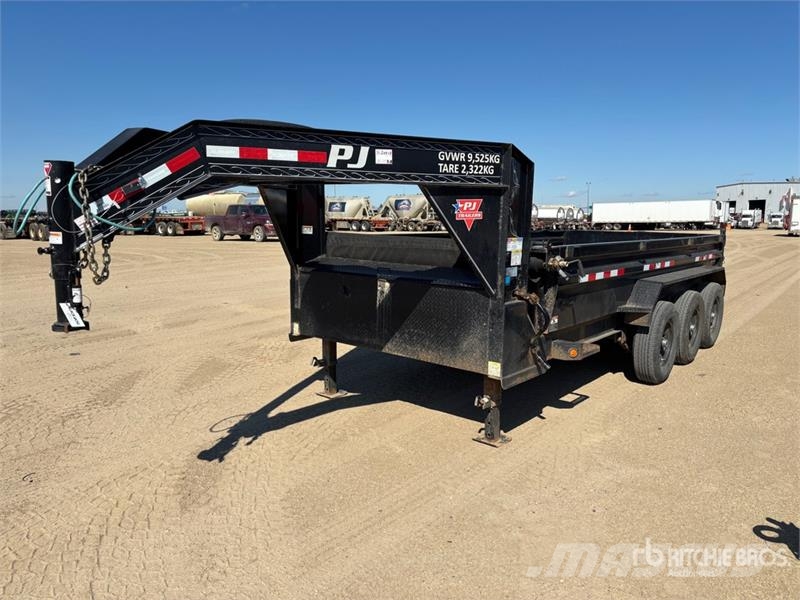 PJ Trailers Trailers 16 ft Tri/A Gooseneck Dump Utili Самоскиди