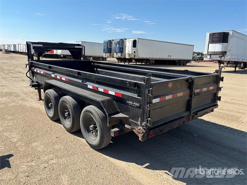 PJ Trailers Trailers 16 ft Tri/A Gooseneck Dump Utili Самоскиди