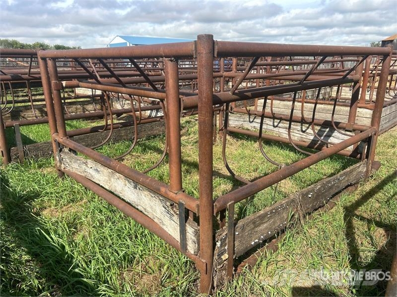 Portable Steel Cattle Bale Feeder Livestock Feeder Hayvan besleyiciler