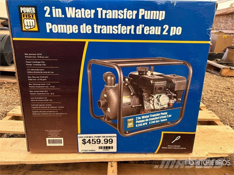  Powerfist 2 inch Water Pump (Unused) Bombas de água
