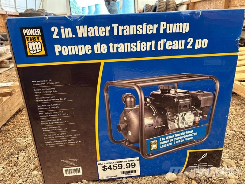  Powerfist 2 inch Water Pump (Unused) Bombas de agua