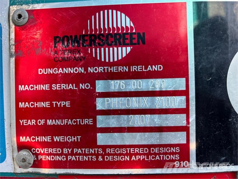 PowerScreen Phoenix 2100 Portable Screen Plant غرابيل