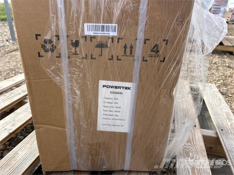 Powertek D2000iN 2 kW Portable Generator Set (Unused) Kiti generatoriai