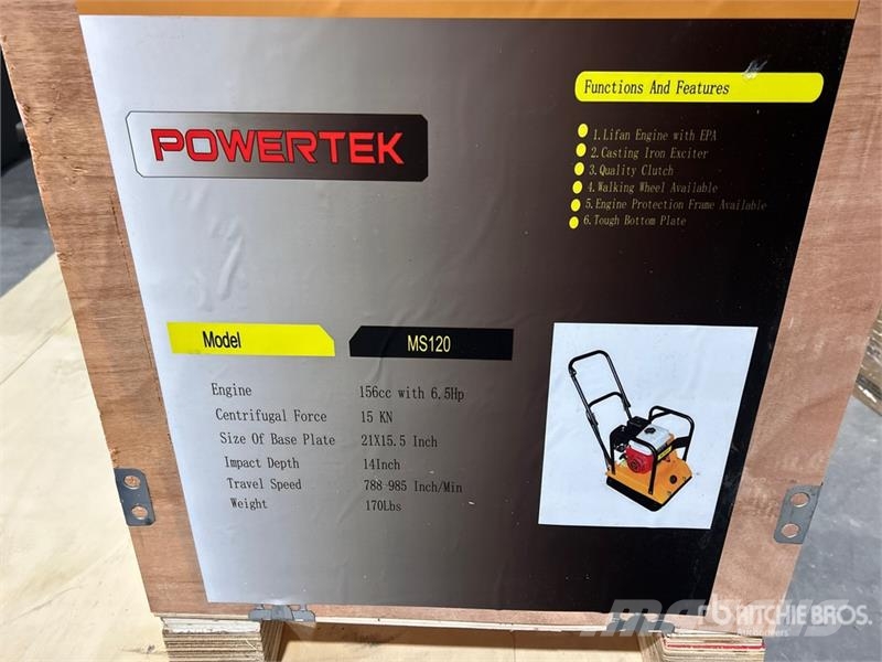 Powertek MS120 Vibratory Plate Compactor (Unused) Виброплиты и вибротрамбовки