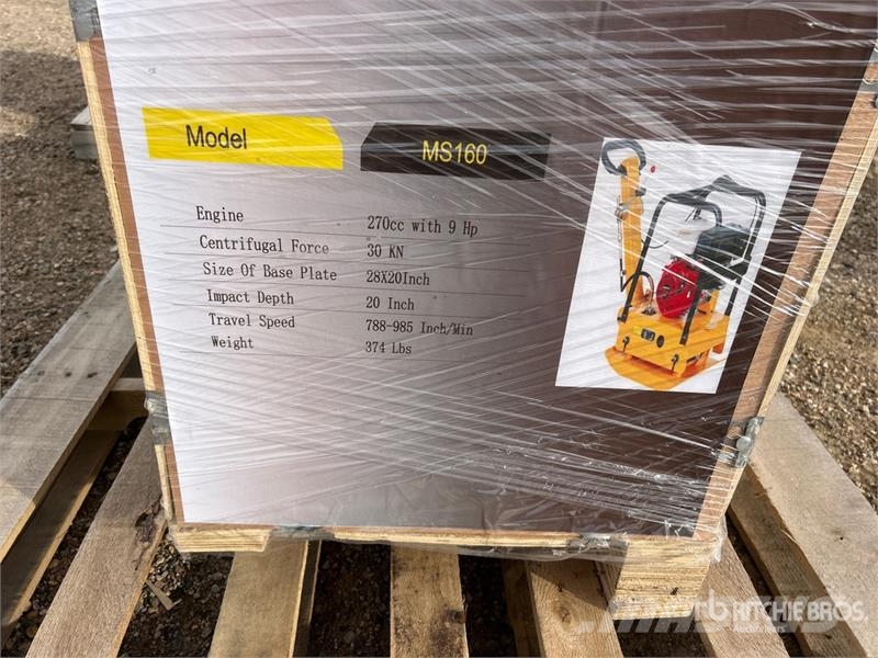 Powertek MS160 Reversible Vibratory Plate Compactor (Unused دكاكات أفقية