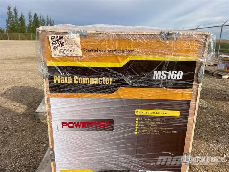 Powertek MS160 Reversible Vibratory Plate Compactor (Unused دكاكات أفقية